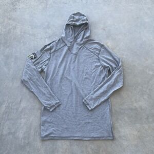 DragonWear FR Men's Medium Pro Dry Tech LS Shirt Hoodie Gray Heather Cat 2 Arc 8